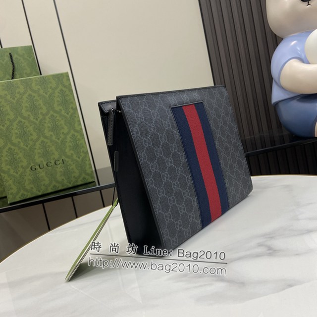 Gucci專櫃古馳最新款Ophidia系列手包男士手拿包 jh2279型號：475316